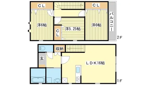 ロタス青山 B棟【B-2号室】の間取り