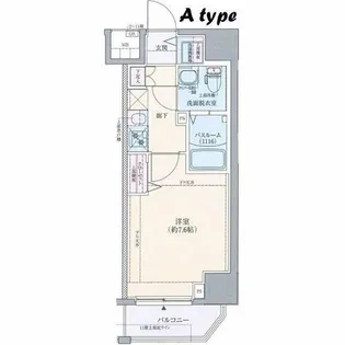 グランドロアール南巽【5階】の間取り