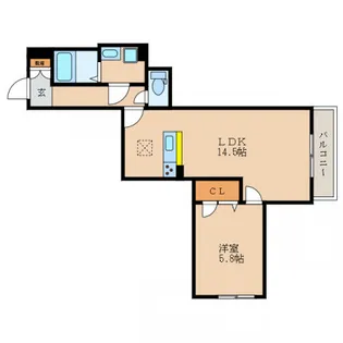 Victoire【302号室】の間取り