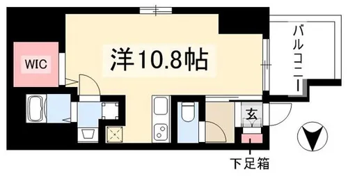 プレサンス桜通ザ・タイムズ【0905号室】の間取り