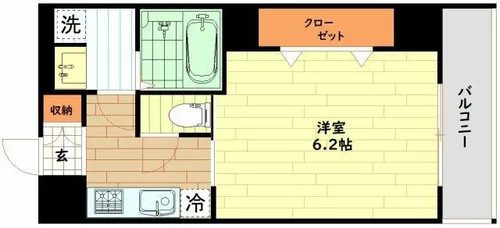 ウィンズコート西梅田【4階】の間取り