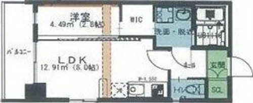 オリス丸の内【4階】の間取り