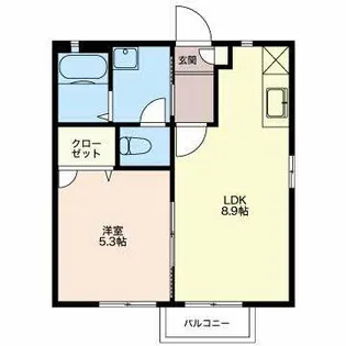 ウイステリア【2階】の間取り