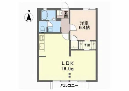 グリーンステージ白山A【2階】の間取り