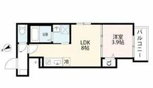 F asecia Irifi【3階】の間取り