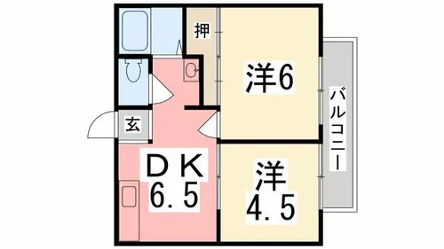 ハイツ白楊【25号室】の間取り