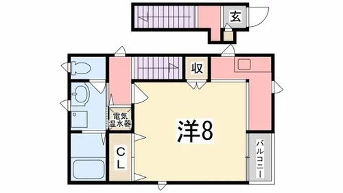 ルシエール姫路【2階】の間取り