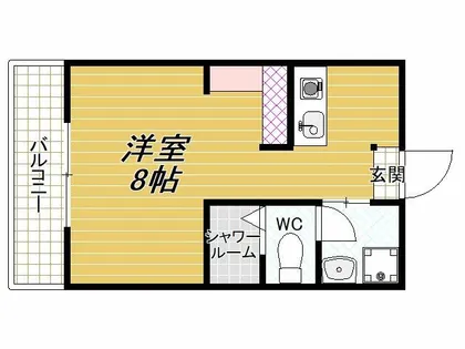 山元マンションB棟【2階】の間取り