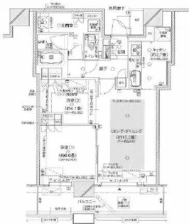 ブランズタワー梅田North【43階】の間取り