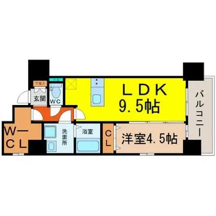 プレサンス錦ラウム【3階】の間取り