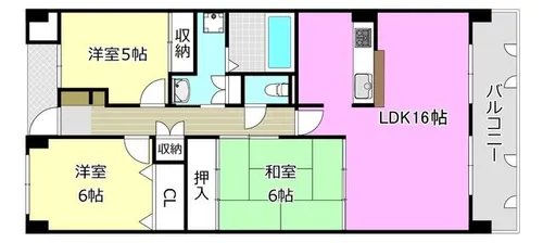 KDXレジデンス茨木Ⅱ【2階】の間取り