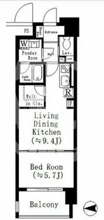ネットフローラ天満橋【8階】の間取り