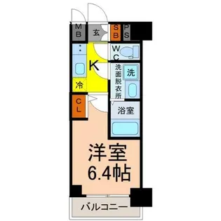 エスリード鶴舞グランパークス【4階】の間取り