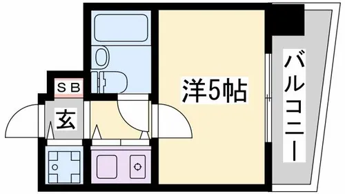 朝日プラザサウスコア姫路【308号室】の間取り