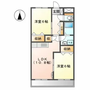 グランベールC【1階】の間取り