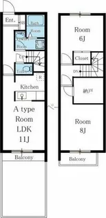 セレーノB棟【1階】の間取り