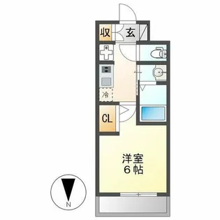 エステムコート名古屋ステーションクロス【11階】の間取り