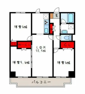エオリアンハープ【1階】の間取り