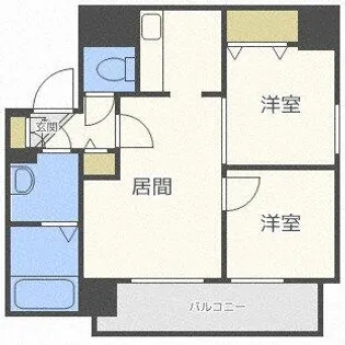 エミュー麻生【801号室】の間取り