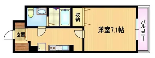 アリビオ都島【2階】の間取り