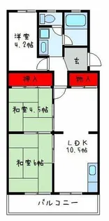 チュリス久宝寺【2階】の間取り