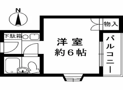 ガルボ茨木【203号室】の間取り