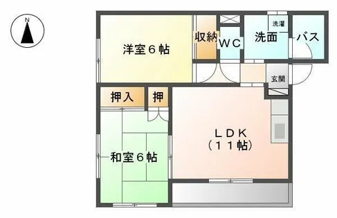 サンシャインK【0101号室】の間取り