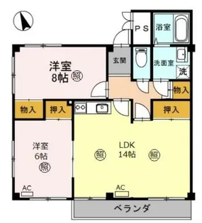 メゾン嵐山【4階】の間取り