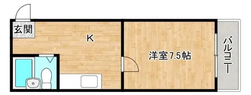 トゥリオーニ鶴橋【4階】の間取り