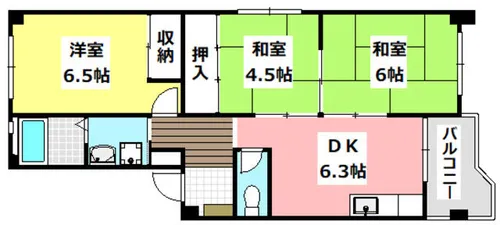 コーポスカイラーク【2階】の間取り