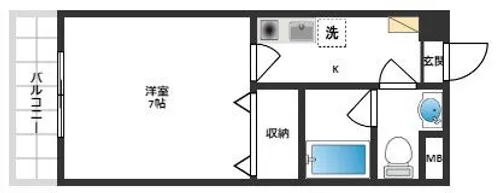 CASA・SOL【207号室】の間取り