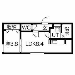 ユーゴーズS5【3階】の間取り