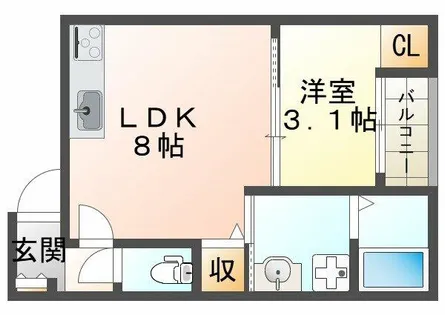 アルクグレイス【3階】の間取り