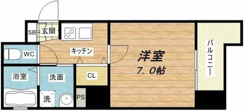 PARK HILLS 玉造 agerate【9階】の間取り