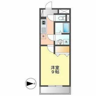 シーズンコート二ツ杁【1階】の間取り