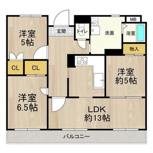 マンション・フォルツーナ【3階】の間取り
