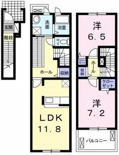 ミュゼ【202号室】の間取り