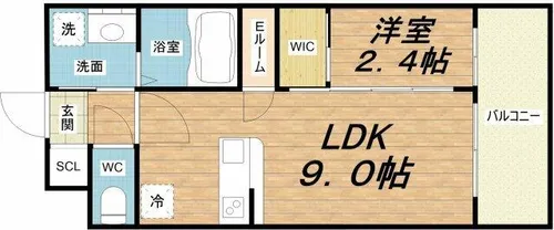 セレニテ天六リアン【11階】の間取り