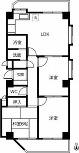 KH南下原マンション【201号室】の間取り