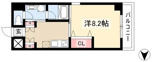 Grand Stage今池【2階】の間取り