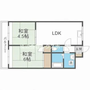 エルムマンション【1階】の間取り