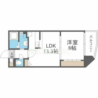 ルクレ阿波座レジデンス【920号室】の間取り