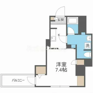 フォレステージュ北堀江【8階】の間取り
