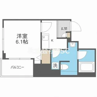 フォレステージュ北堀江【2階】の間取り