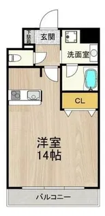 グランツ西大橋(旧ルクレ立売堀)【2階】の間取り