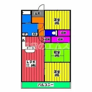 ビジネス・ワン板付【1階】の間取り