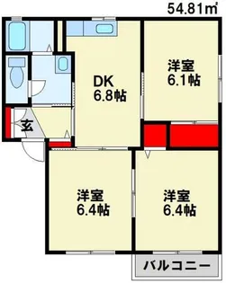 アルトリザイヤA【2階】の間取り