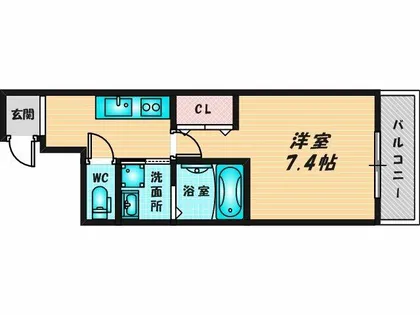 フジパレス今津中ウエスト【1階】の間取り