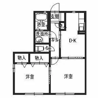 大阪府泉大津市松之浜町1丁目【アパート】の間取り