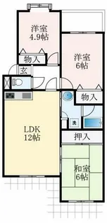 大阪府堺市北区新堀町1丁【マンション】の間取り